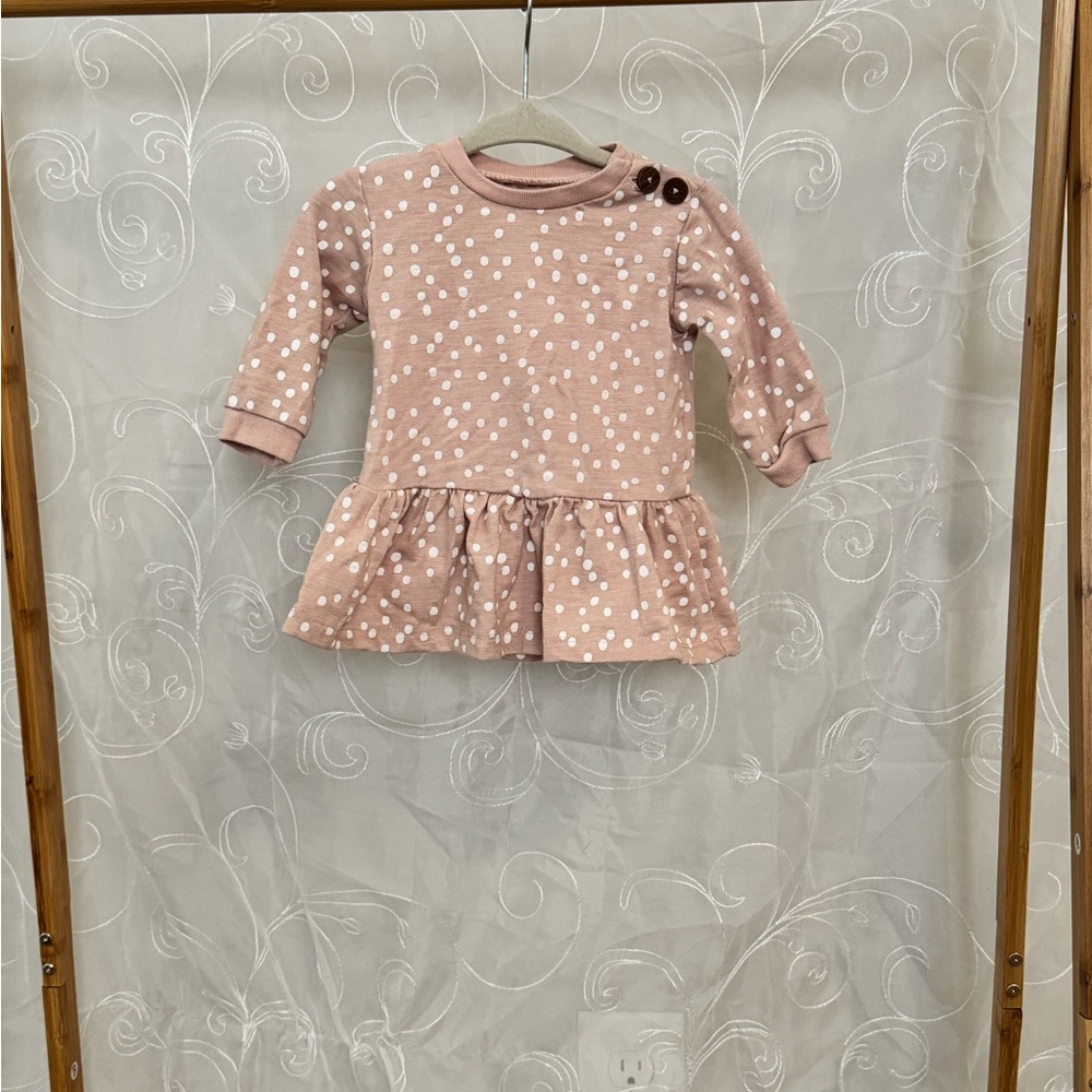 Pink Polka Dot Kids Dress